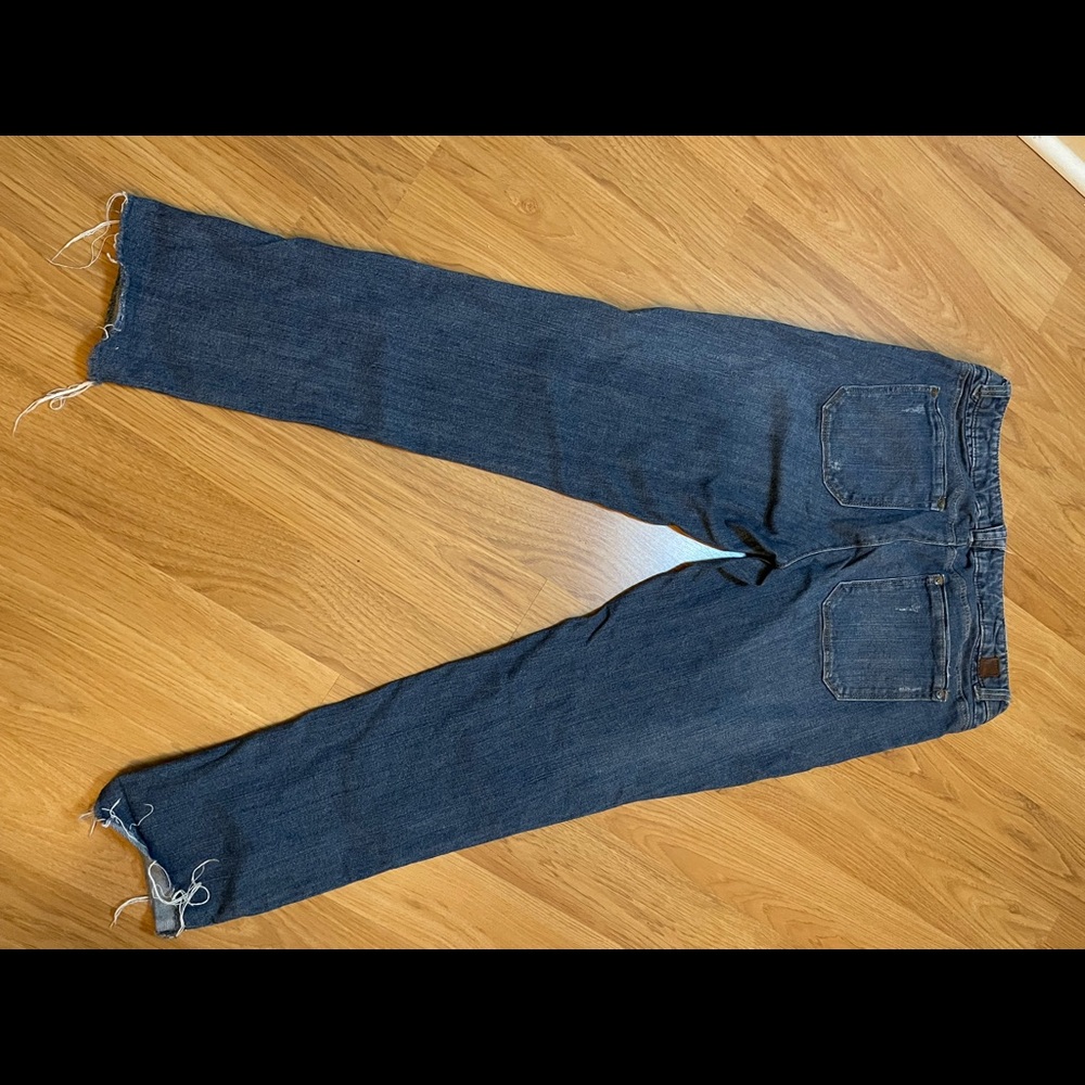 Democracy Women’s Straight Leg Jeans with Floral Embroidery - Blue - Picture 7 of 10